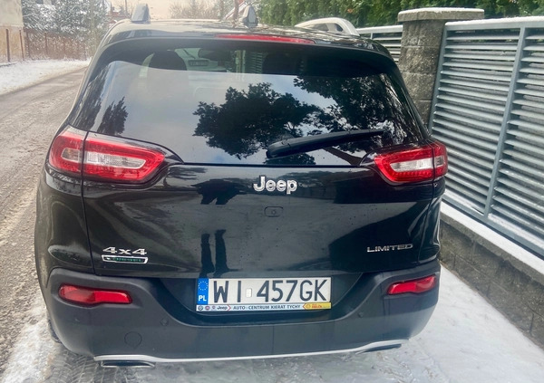 Jeep Cherokee cena 79000 przebieg: 148000, rok produkcji 2016 z Warszawa małe 277